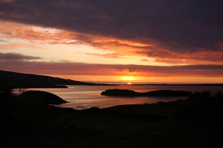 Digital Enhanced Photo Gallery Sunset Fanad Donegal