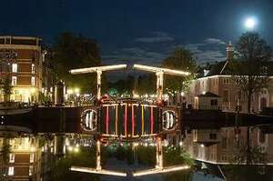 Amsterdam canal and bridge