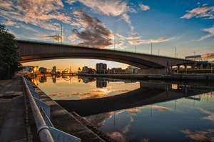 Digital Enhanced Photo Gallery Kingston Bridge Glasgow
