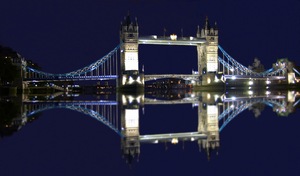 Digital Enhanced Photo Gallery Tower Bridge London At Night